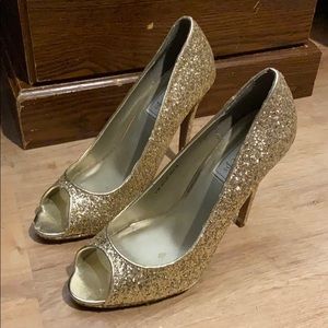 Gold Sparkly Heels